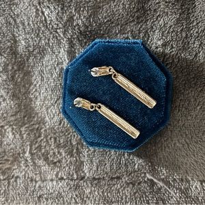 Gold tone Pave Earrings